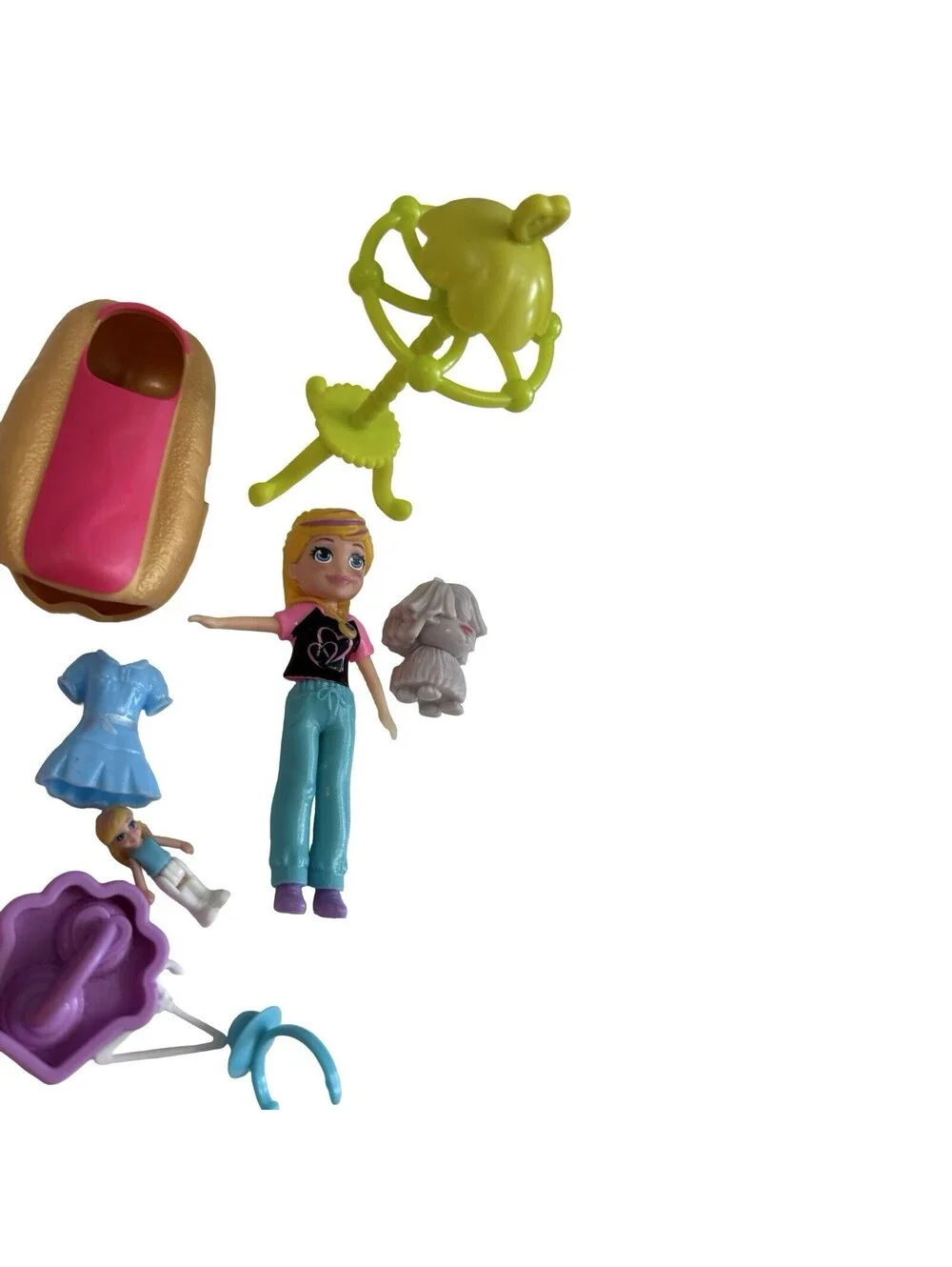 Polly Pocket Doll And Accessories Mixed Lot